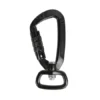 Climbing carabiner with screw lock